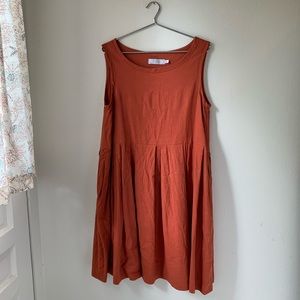 Sleeveless Linen Dress